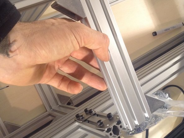 Mount 2040 extrusion - the mid support at the rear of the frame.