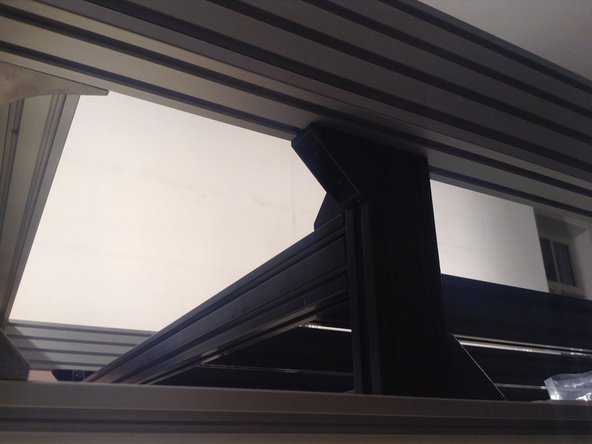 Tighten down the gantry frame to the bottom outer frame. Start with the 4 corners.