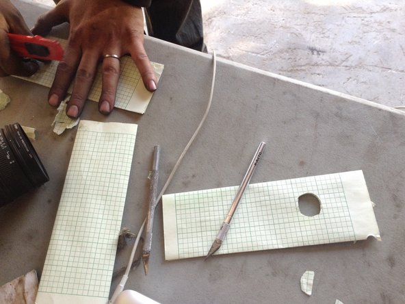 To finalize the spacing between the blades use paper is the final spacer adjustment. Do this for the top blade where access to blade mounting is easier