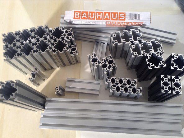 extrusion 2040, 148mm, + mount holes