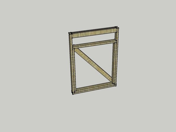 You have now built the framing of the window module and are about ready to build the plywood box around it.