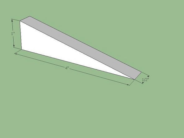 Cut out five teeth.  The 4&quot; dimension of the tooth is NOT critical.  The tooth may have any desired length.  The 1&quot; inch height dimension is set to match the height of the angle iron of the previous step.