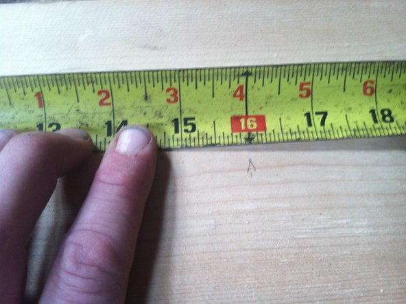 Using an 8' long 2x6, cut 6 pieces that are 16&quot; long each.