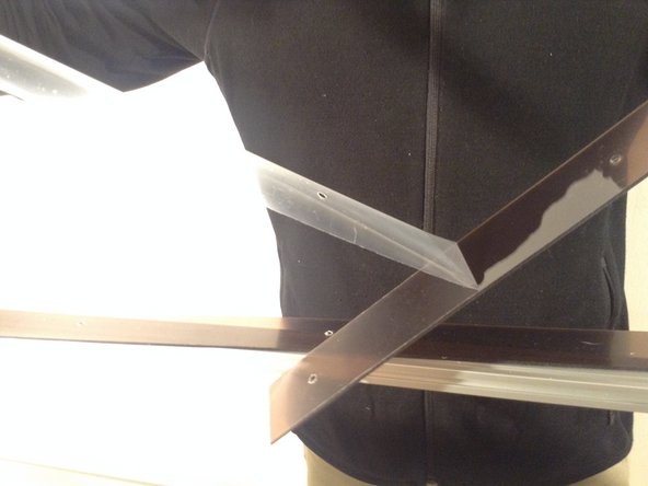 Take the protective cover off the glazing.