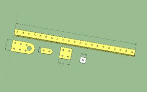 Dipper stick part guides