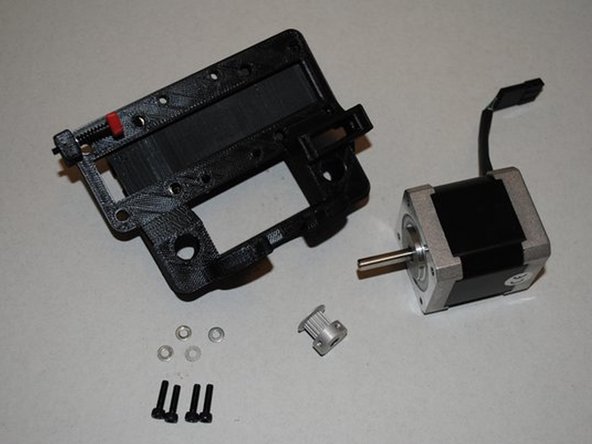 INSTALL THE MOTOR AND PULLEY