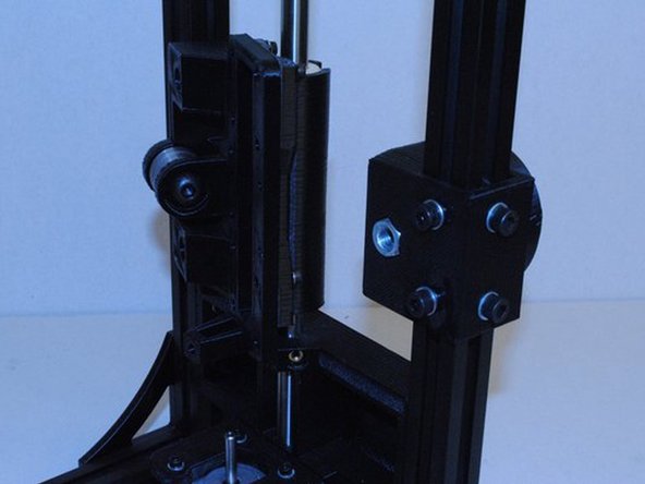 Once you get it started, put the X end idler onto the 10mm rod.