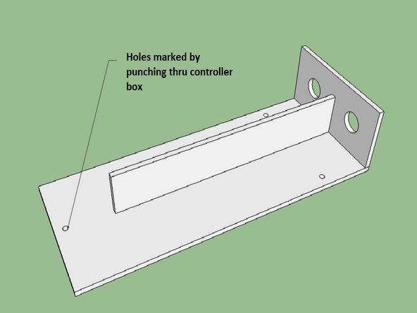 Weld the bottom piece to the large plate.