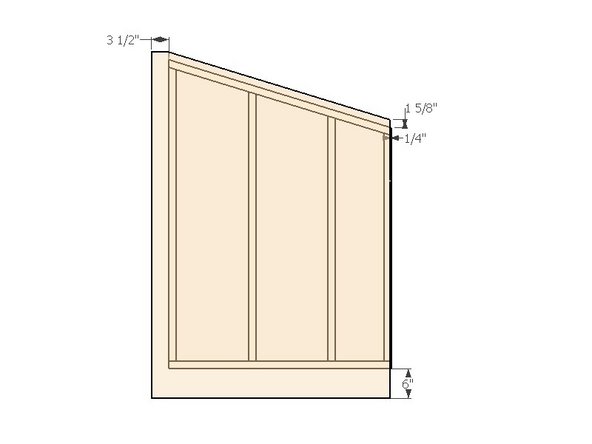 Align the sheathing with a 3-1/2&quot; overhang on the left and a 6&quot; overhang from the bottom plate. The offset will create 1/4&quot; gap on the right side for the previous module to attach to. The top overhang should be 1.5&quot; to cover the top plate that will unify the modules during installation. The bottom overhang will cover the width of the bond beam.