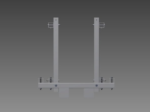 Mount Upper Crossbrace Frame pieces.