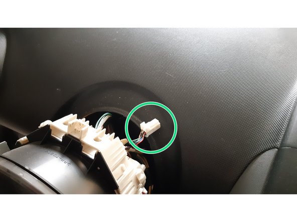 Vue sur l'emplacement du compte-tour.