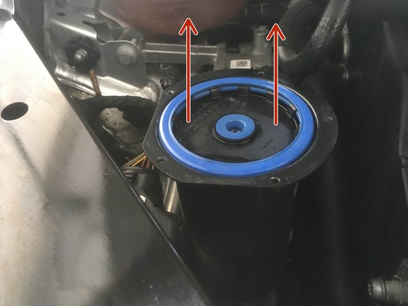 Retirer l'ancien filtre à carburant en le tirant vers le haut