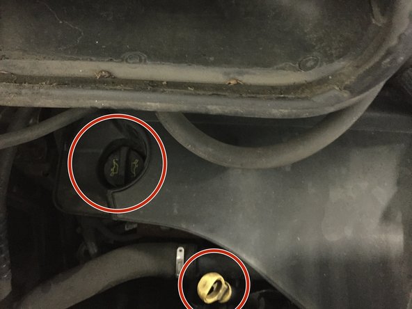 Retirer le bouchon de remplissage et la jauge a huile