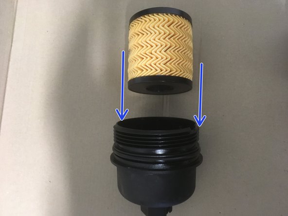 
Fit the new filter cartridge by clipping it downwards

