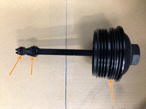 Retirer les trois joints à l&#039;aide d&#039;un petit tournevis