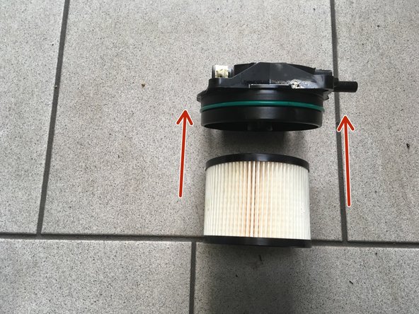 Monter le nouveau filtre en le clipsant