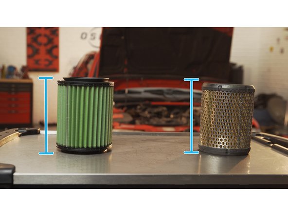 
Compare the dimensions of the new filter with the old one
