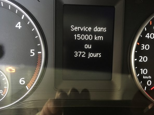 Le service à été remis a zéro