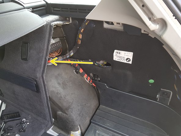 Retirez le bouchon de fixation en plastique en tirant dessus.