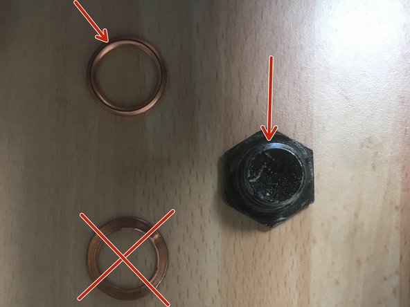Remplacer le joint du bouchon de vidange