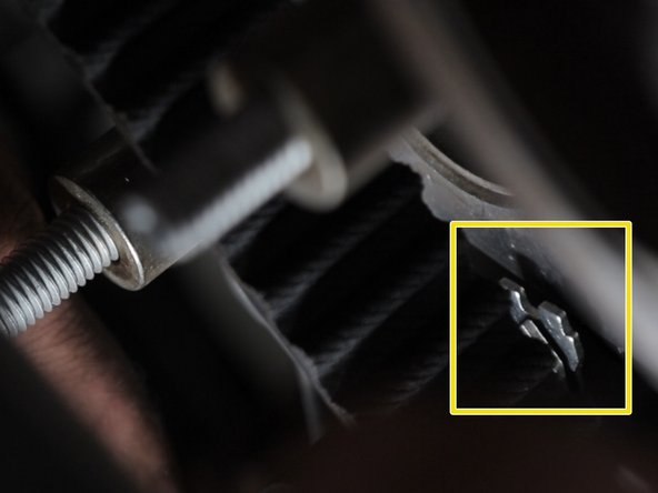 Contrôler la bonne position de l'index du tendeur sinon reprendre à partir de l’étape 67 de ce tutoriel