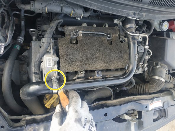 et visser le collier, clé de 8mm