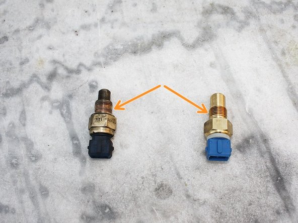 Contrôler que la nouvelle sonde corresponde à l'ancienne aussi bien au niveau du filetage que du connecteur.