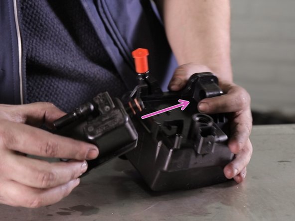 Replacer le réchauffeur sur le filtre