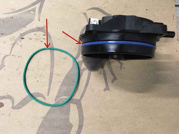 
Replace the filter gasket
