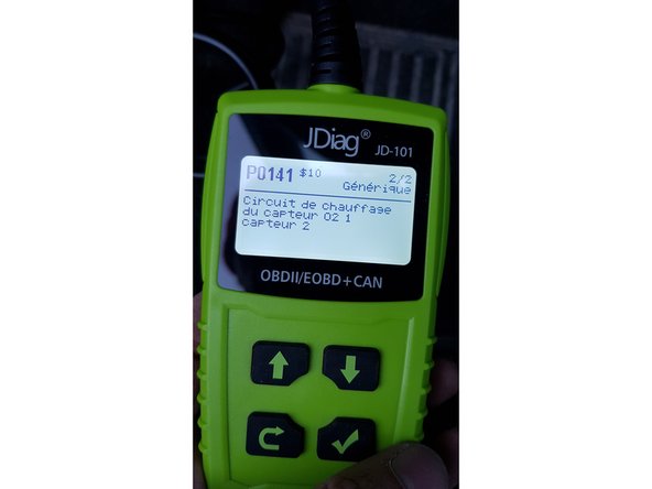 Résultat : P0135 et P0141