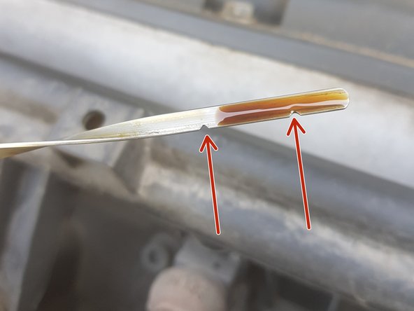 Faites tourner le moteur pour que l'huile circule dans le filtre.