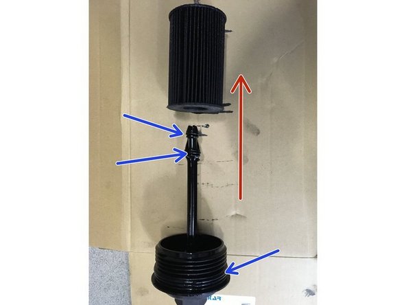 Retirer l'ancien filtre à huile