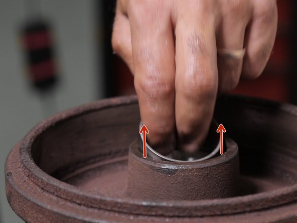 Cette fois-ci pas besoin de chasser l'ancienne cage, retirez la simplement avec vos doigts