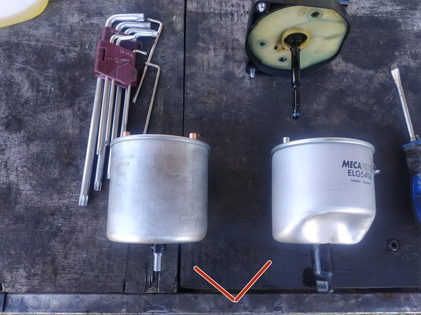 comparer les 2 filtres pour s'assurer qu'ils sont bien identiques