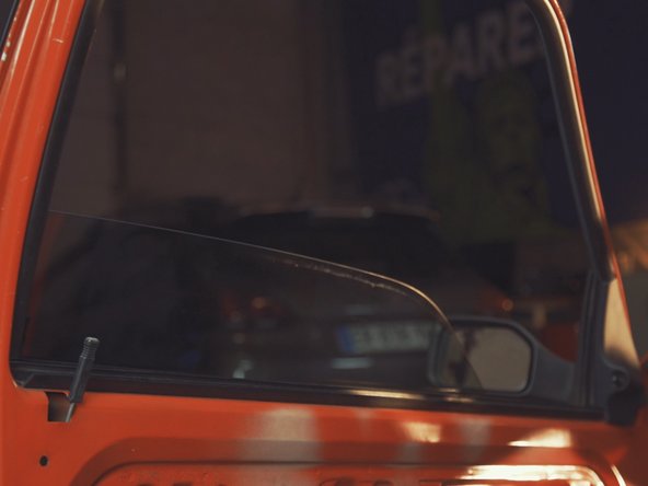 
Lower the window to free access to the window seals
