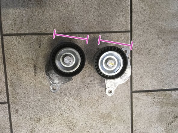 Vérifier que les deux galets corresponde