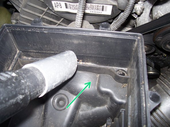 Aspirer les éléments se trouvant au fond du bloc