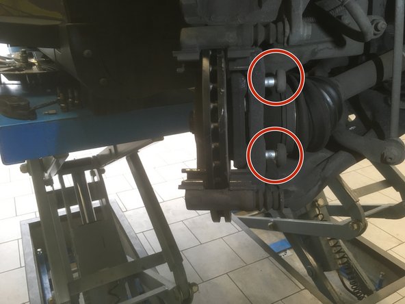 Remonter la chape avec l'etrier