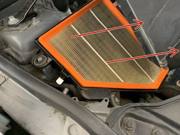 Retirer le filtre à air