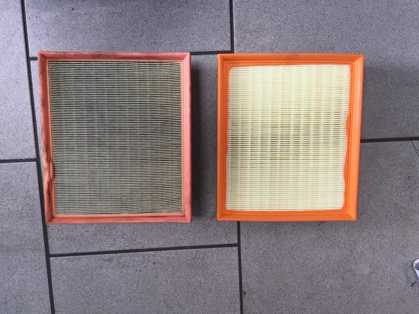 Vérifier les dimensions entre l'ancien et le nouveau filtre à air (longueur,largeur,forme)