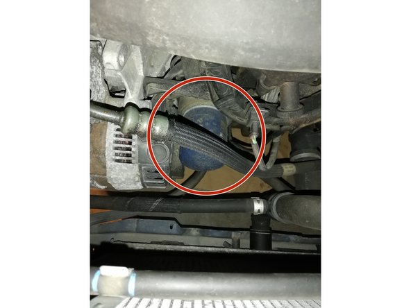 Repérage du filtre à huile