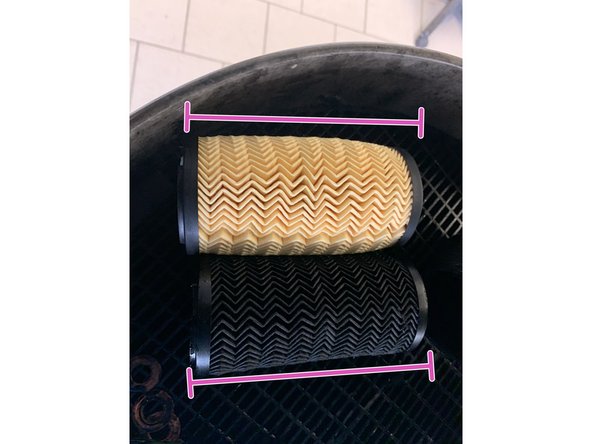 Vérifier la correspondance entre l'ancien et le nouveau filtre à huile