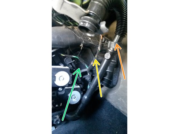 Voici la zone ou se trouve le filtre habitacle.