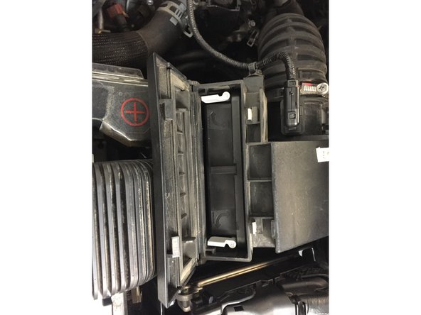 
Turn the retaining clips to release the filter
