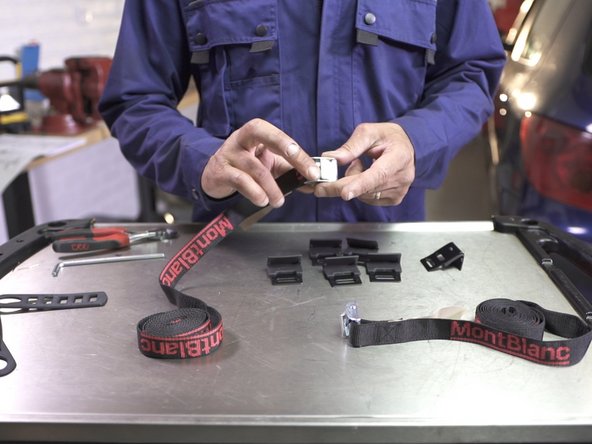 Dérouler les 6 sangles une par une