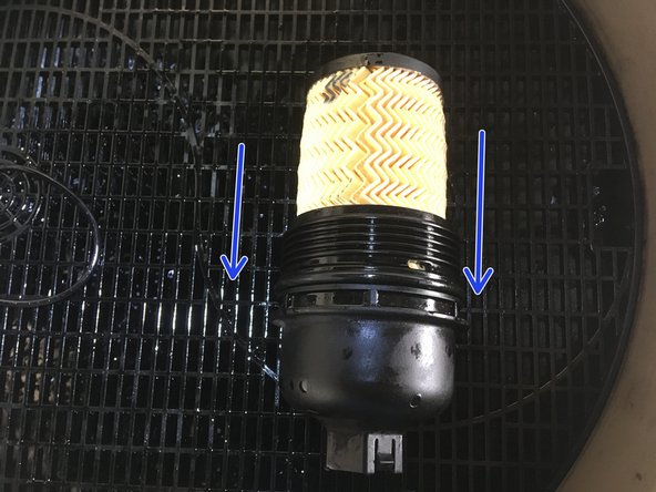 remonter le nouveau filtre