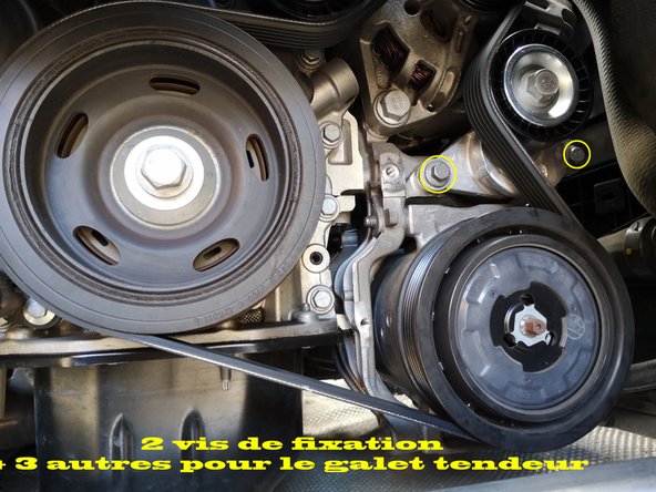 Retirer les 5 vis des deux galets une fois les piges mis en place.