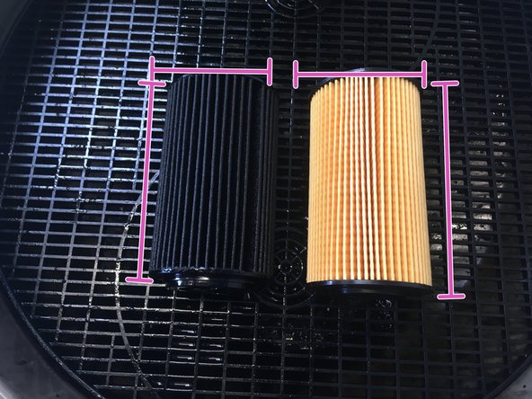 Vérifier la correspondance entre l'ancien et le nouveau filtre à huile