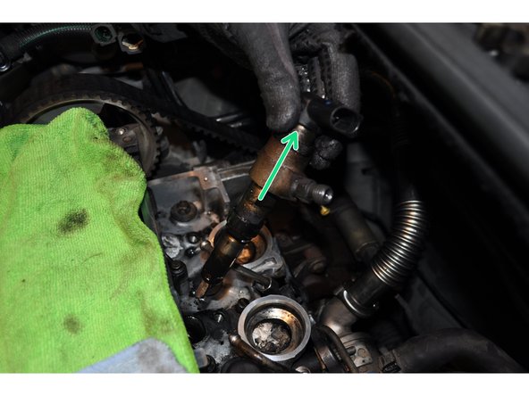 
Carefully remove the injector from its well
