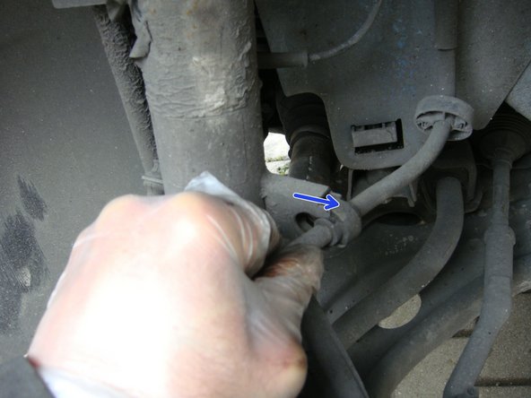 
Unhook the ABS cable
